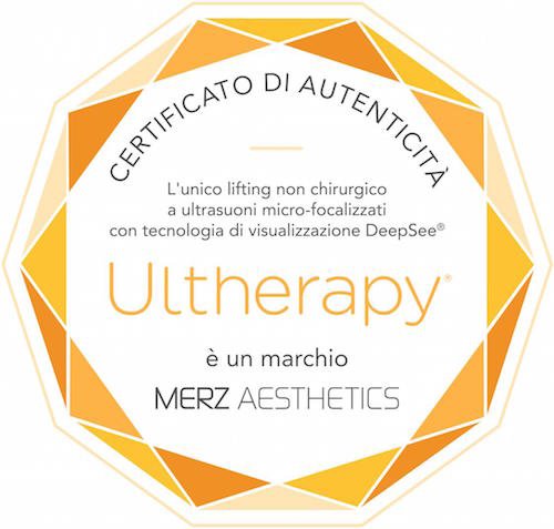 Certificato autenticita ultherapy